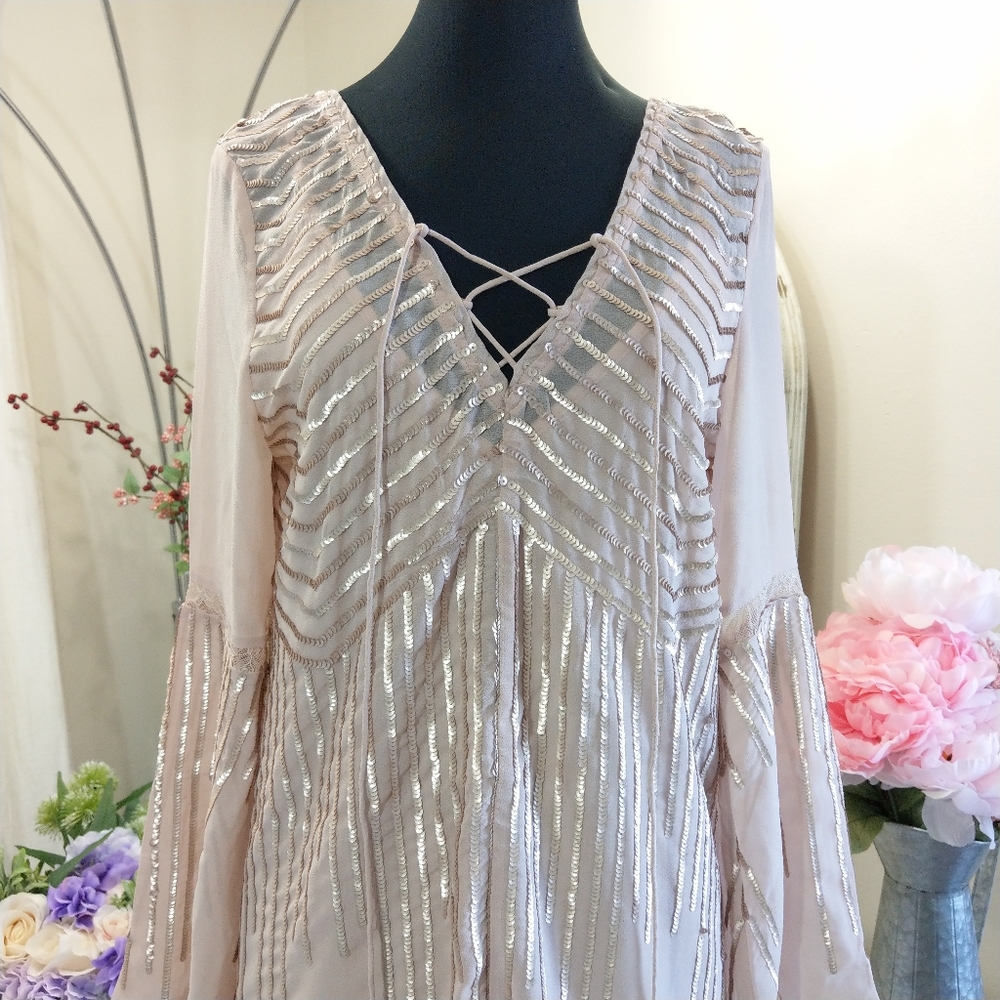 🍒NWT🍒 TJD MINI BLUSH DRESS - Picture 7 of 13